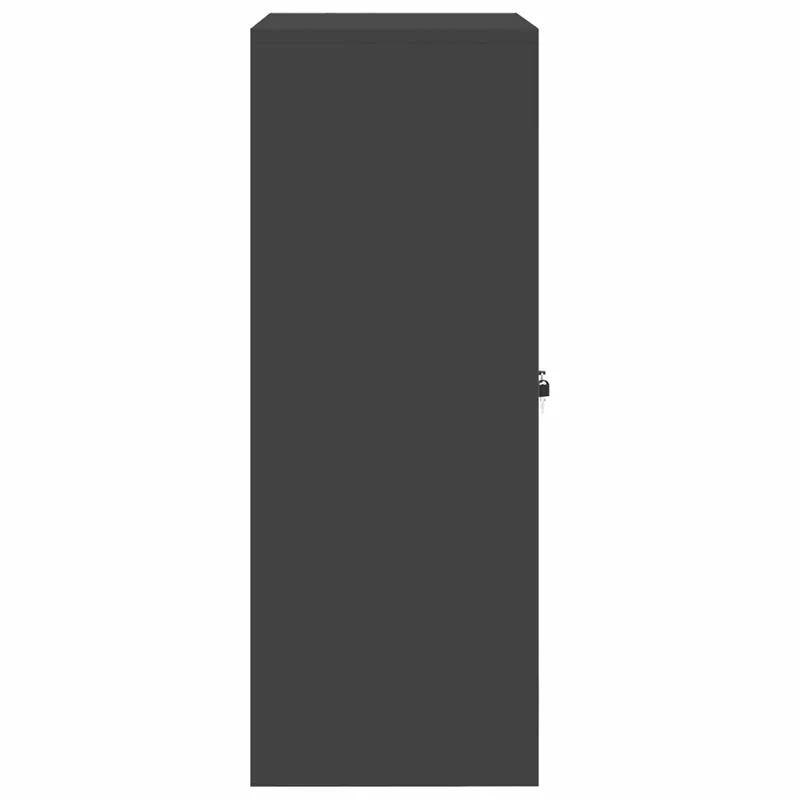 Armoire de rangement moderne intérieure 80 x 40 x 105 cm grande capacité sécurisée design industriel en acier noir 02_0054839