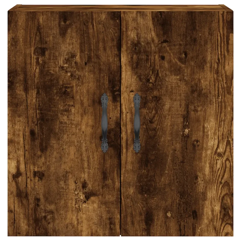 Armoire murale chêne fumé 60 x 31 x 60 cm design contemporain avec espace de rangement pratique en bois d'ingénierie 02_0048801