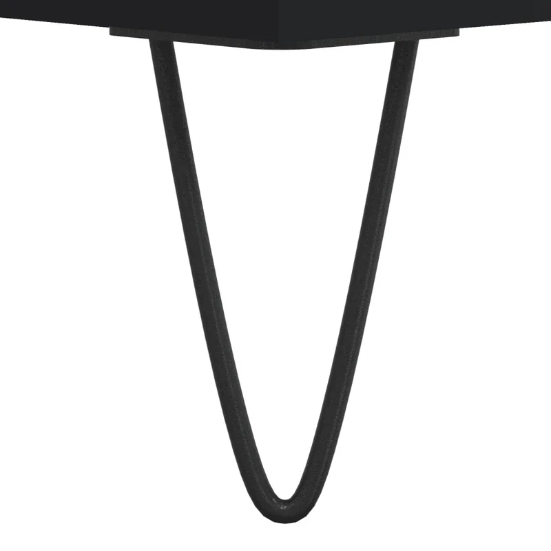 Armoire à chaussures noire moderne avec tiroir 60 x 35 x 105 cm en bois d'ingénierie noir 02_0048720