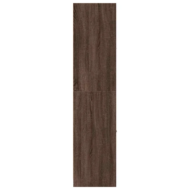 Armoire apothicaire en bois d'ingénierie classique 40 x 41 x 174 cm grand espace de rangement style contemporain en bois chêne marron 02_0055673