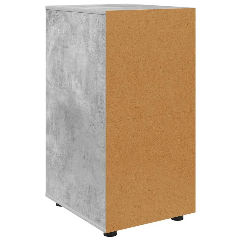 Armoire de rangement rectangulaire avec tiroirs pratique style minimaliste 40 x 48 x 81 cm en bois d'ingénierie gris béton 02_0054644