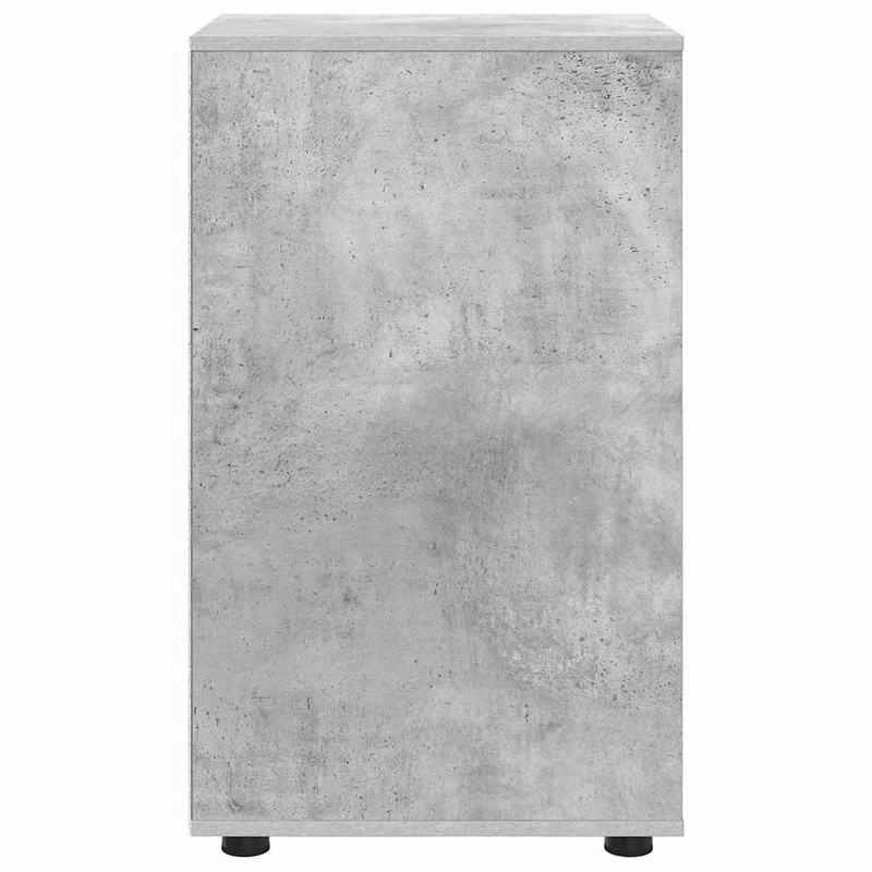 Armoire de rangement rectangulaire avec tiroirs pratique style minimaliste 40 x 48 x 81 cm en bois d'ingénierie gris béton 02_0054644