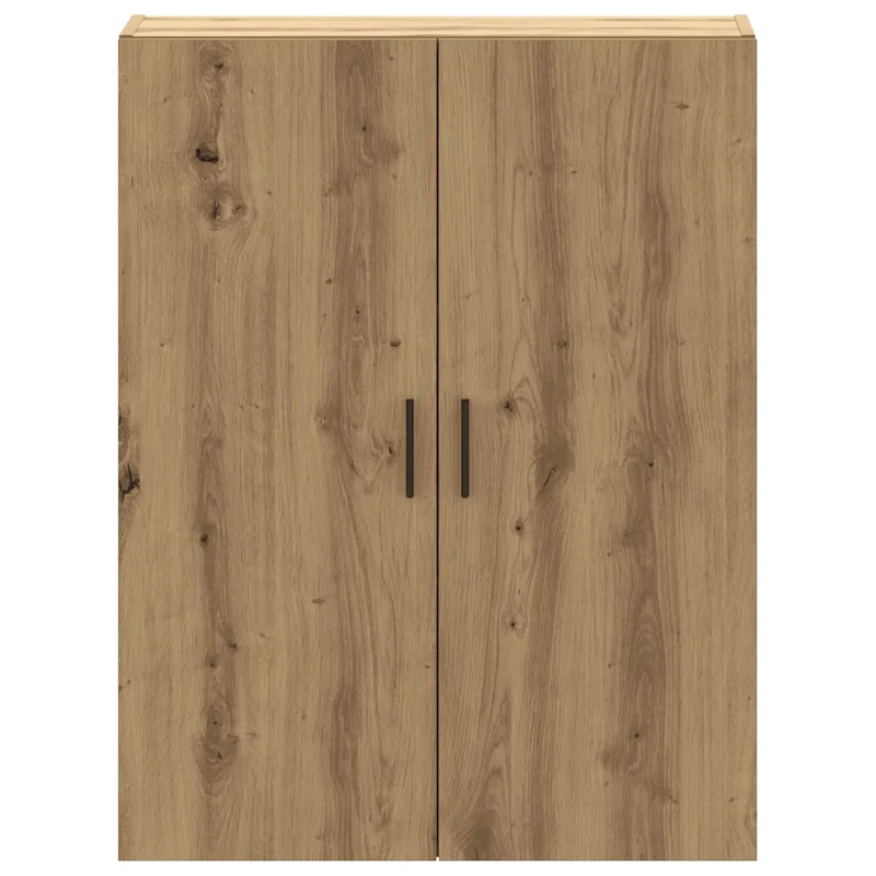 Armoire murale rangement élégante 69,5 x 34 x 90 cm en bois d'ingénierie chêne artisanal 02_0051127