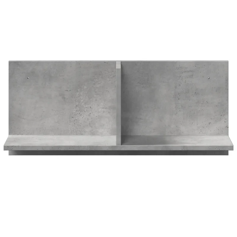 Armoire murale flottante moderne rangement gain de place 70 x 16,5 x 30 cm en bois d'ingénierie gris béton 02_0050580