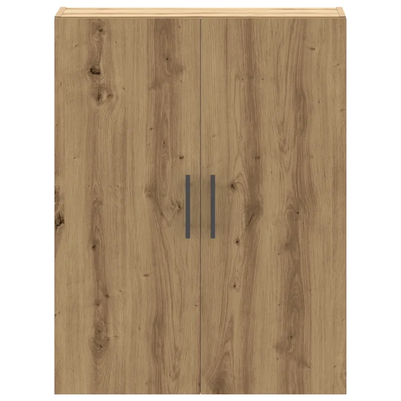 Armoire murale design pratique rangement suspendu 69,5 x 34 x 90 cm en bois d'ingénierie chêne artisanal 02_0051129