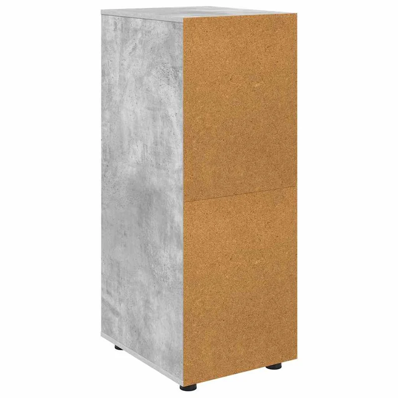 Armoire de rangement moderne avec tiroirs ajustable 40 x 48 x 105 cm en bois d'ingénierie gris béton 02_0054654