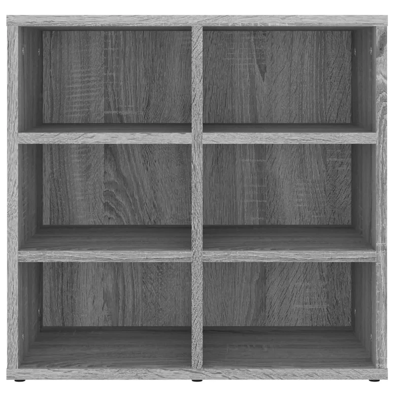 Lot de 2 armoires à chaussures compactes 52,5 x 30 x 50 cm design élégant rangement pratique en bois d'ingénierie gris 02_0048438