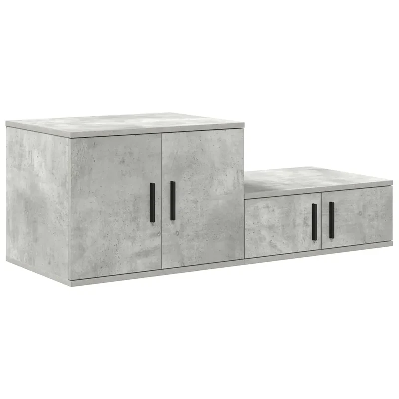 Armoire de rangement moderne salle à manger 108 x 41 x 40 cm durable et pratique en bois d'ingénierie gris béton 02_0052121