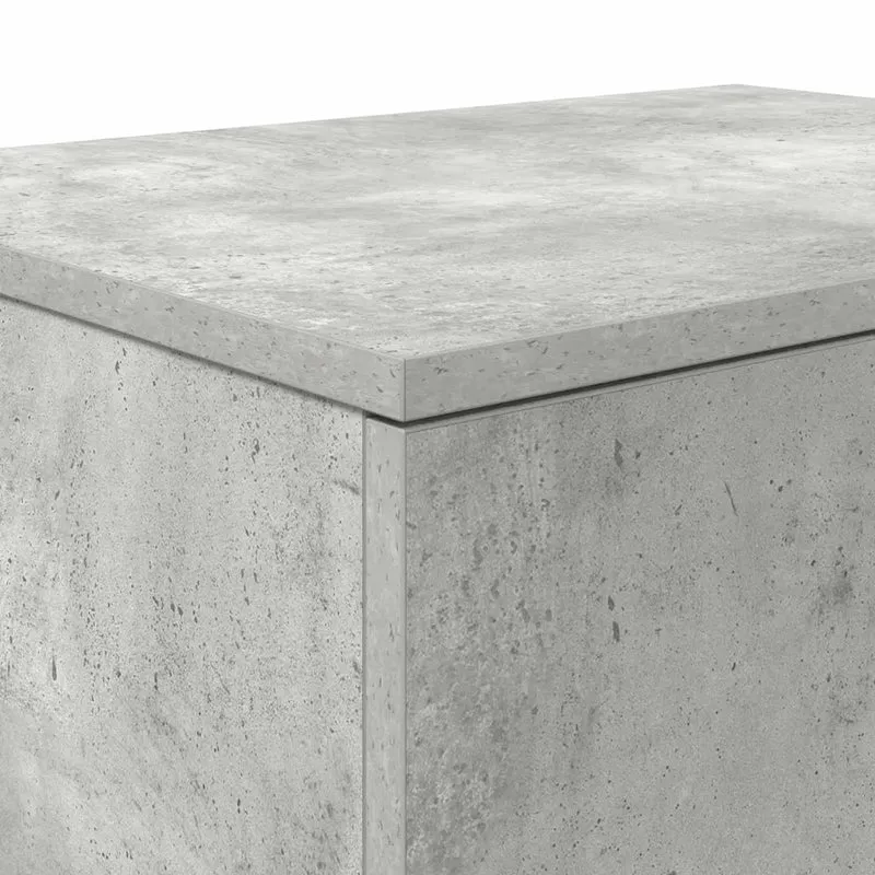 Armoire de rangement moderne salle à manger 108 x 41 x 40 cm durable et pratique en bois d'ingénierie gris béton 02_0052121