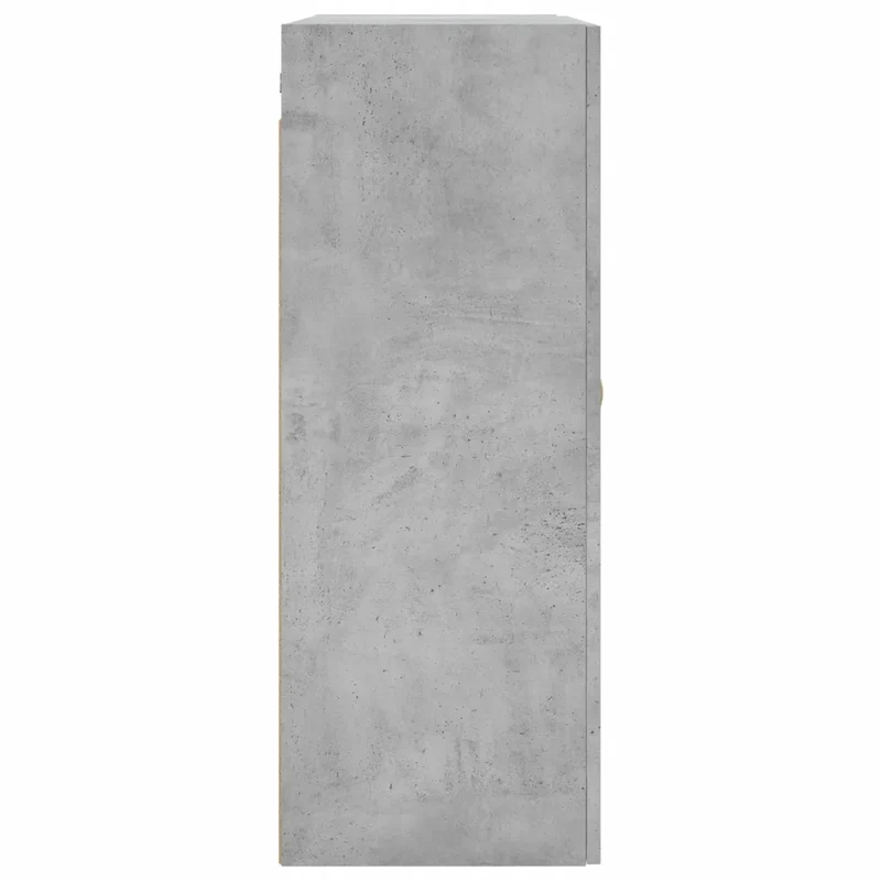 Lot de 2 armoires murales élégantes rangement intérieur 69,5 x 34 x 90 cm en bois d'ingénierie gris béton 02_0055350