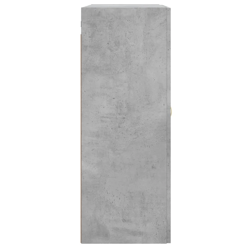 Lot de 2 armoires murales pratiques rangement 69,5 x 34 x 90 cm en bois d'ingénierie gris béton 02_0055499