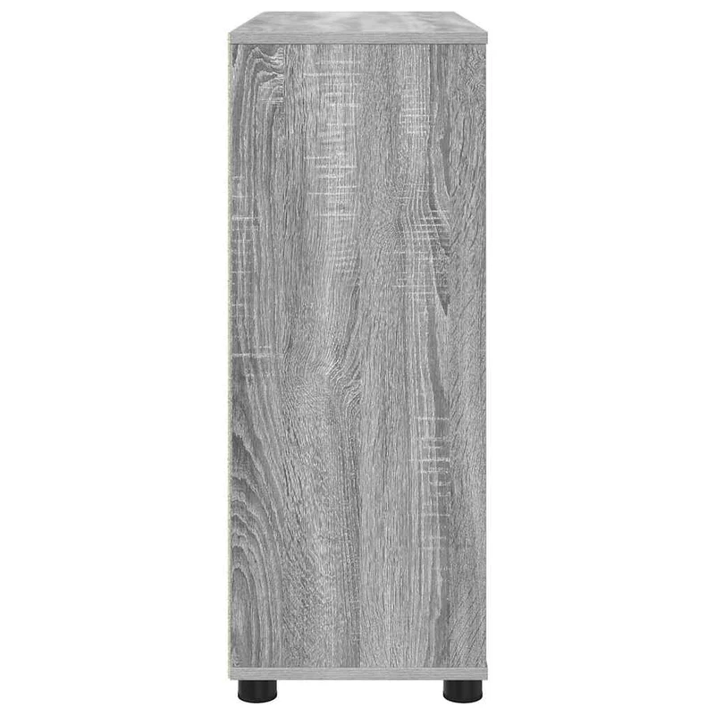 Armoire de rangement rectangulaire avec tiroirs espace pratique style minimaliste 80 x 31 x 81 cm en bois d'ingénierie gris sonoma 02_0054627