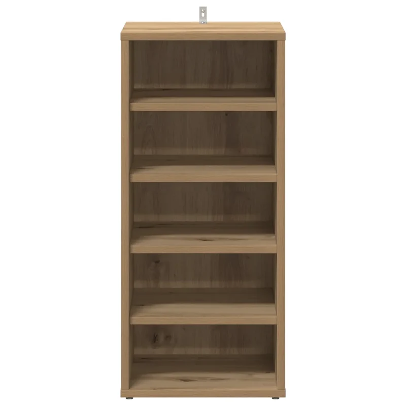 Lot de 2 armoires à chaussures 32 x 35 x 70 cm finition mate pratique rangement moderne en bois d'ingénierie chêne artisanal 02_0050924