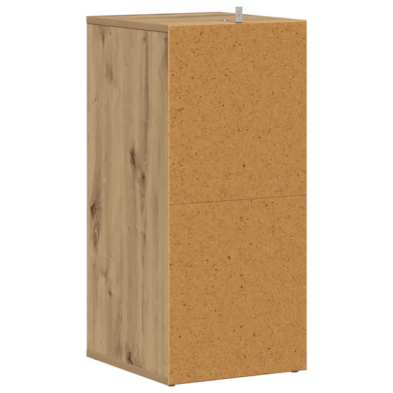 Lot de 2 armoires à chaussures 32 x 35 x 70 cm finition mate pratique rangement moderne en bois d'ingénierie chêne artisanal 02_0050924