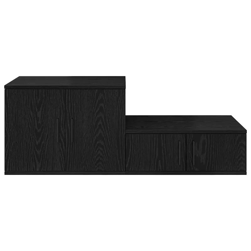 Armoire de rangement moderne fonctionnalité 108 x 41 x 40 cm en bois d'ingénierie chêne noir 02_0052119