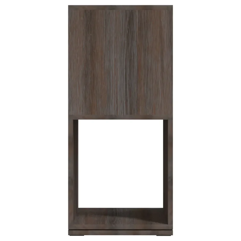 Armoire rotative design modulable rangement 34,5 x 34,5 x 75,5 cm en bois d'ingénierie gris 02_0046977