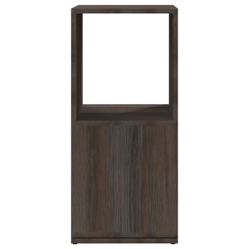 Armoire rotative design modulable rangement 34,5 x 34,5 x 75,5 cm en bois d'ingénierie gris 02_0046977