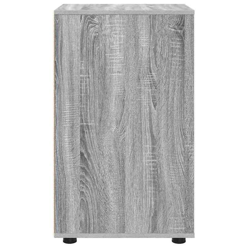 Armoire de rangement avec tiroirs ajustable salle chambre 40 x 48 x 81 cm en bois d'ingénierie gris sonoma 02_0054647
