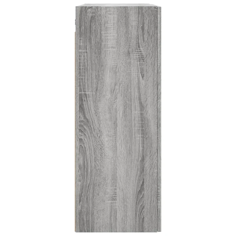 Armoire murale design moderne rangement 69,5 x 34 x 90 cm en bois d'ingénierie gris 02_0048594