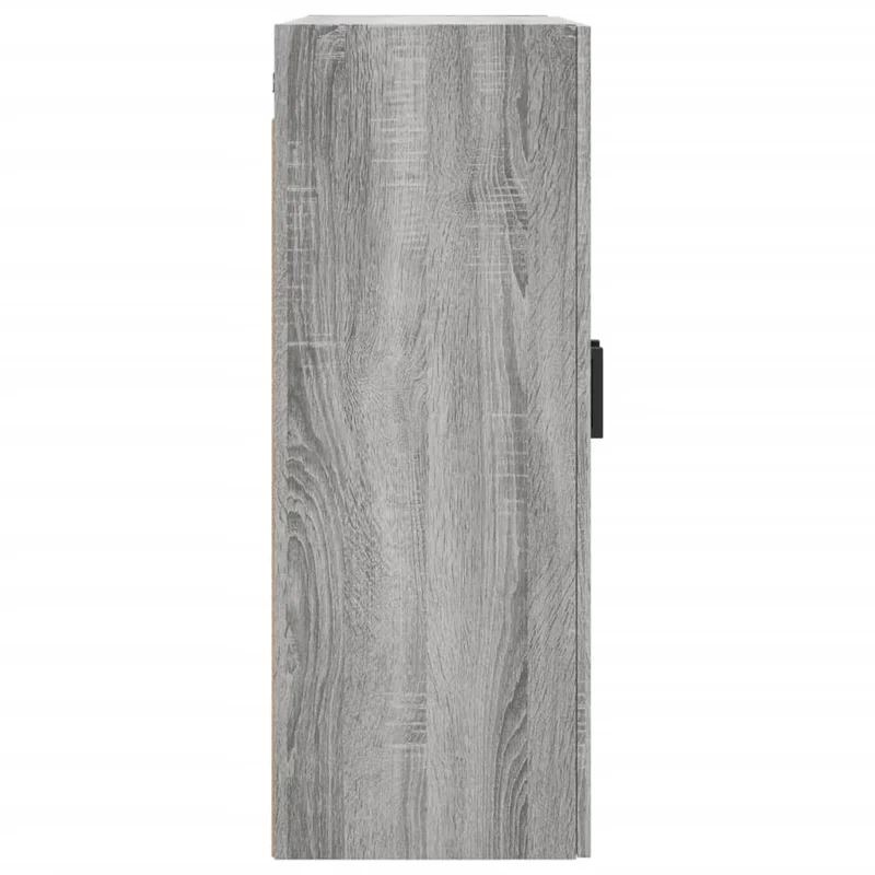 Lot de 2 armoires murales de rangement design pratique 69,5 x 34 x 90 cm en bois d'ingénierie gris 02_0055362