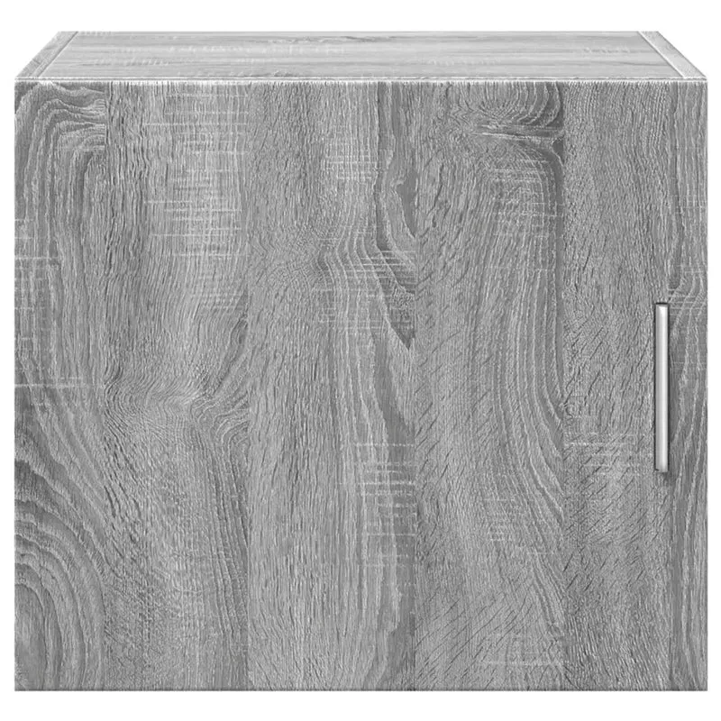 Armoire murale flottante gain de place rangement salon 45 x 42,5 x 40 cm en bois d'ingénierie gris 02_0049491