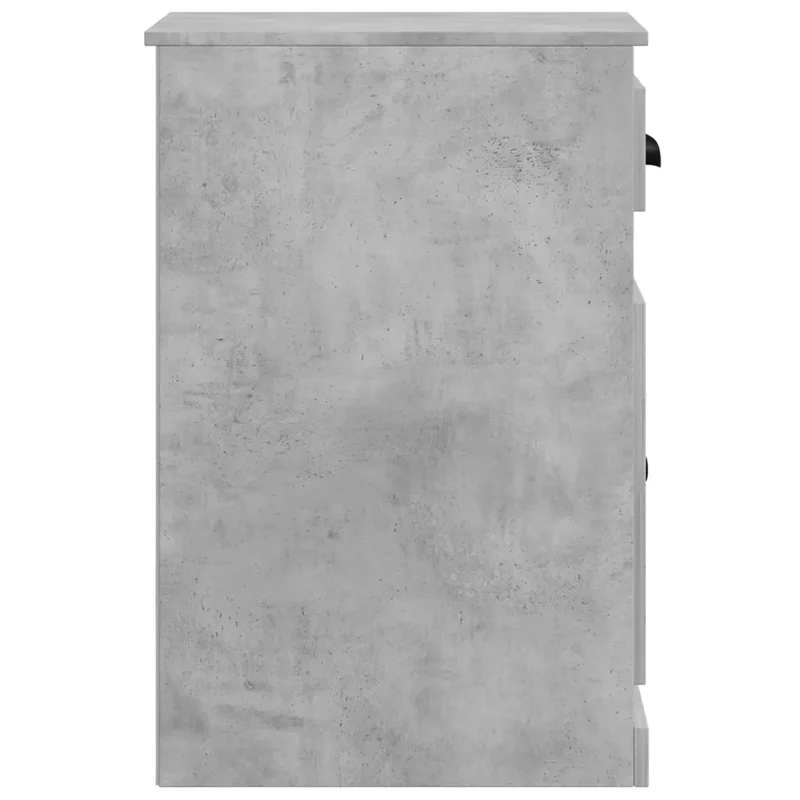 Armoire latérale avec tiroir et espace de rangement 40 x 50 x 75 cm style moderne ambiance cosy en bois d'ingénierie gris béton 02_0048271