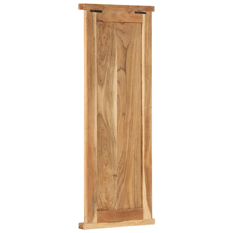 Lot de 2 porte-manteaux muraux vintage style antique 38 x 100 cm avec crochets en bois acacia 02_0046940