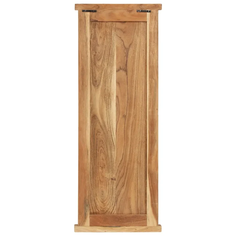Lot de 2 porte-manteaux muraux vintage style antique 38 x 100 cm avec crochets en bois acacia 02_0046940