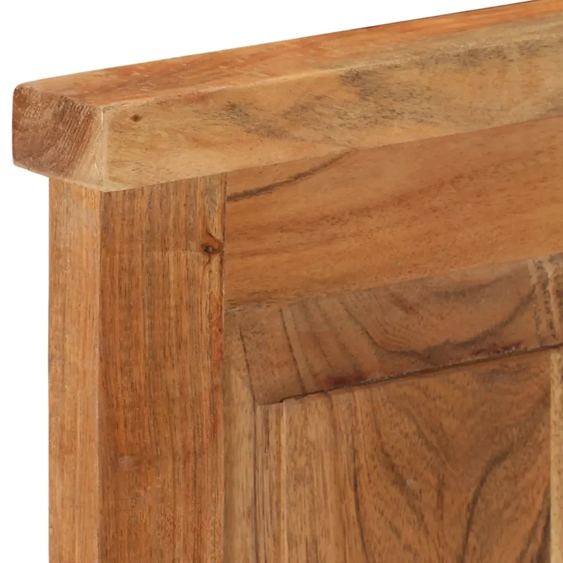 Lot de 2 porte-manteaux muraux vintage style antique 38 x 100 cm avec crochets en bois acacia 02_0046940