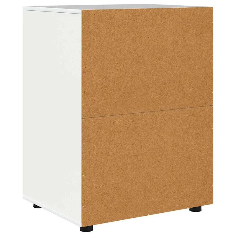 Armoire de rangement avec tiroirs moderne minimaliste 60 x 48 x 81 cm en bois d'ingénierie blanc brillant 02_0054635