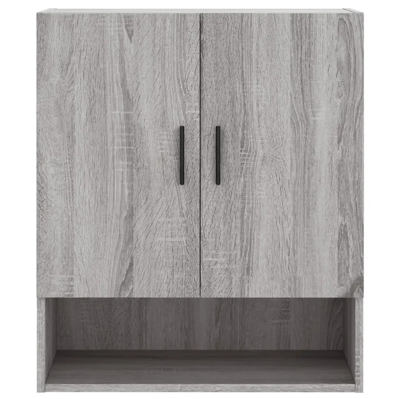 Armoire murale pratique design contemporain rangement 60 x 31 x 70 cm en bois d'ingénierie gris 02_0048779