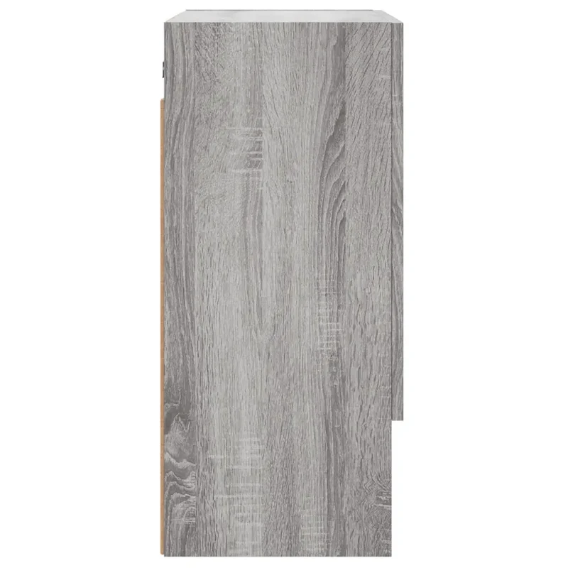 Armoire murale pratique design contemporain rangement 60 x 31 x 70 cm en bois d'ingénierie gris 02_0048779