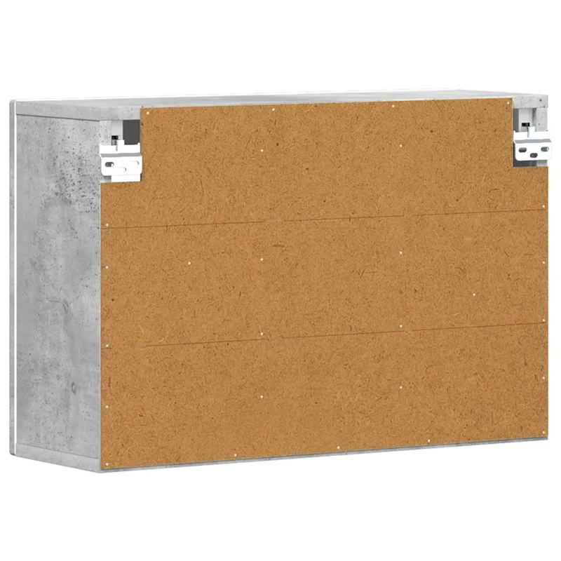 Cabinet suspendu moderne polyvalent 60 x 20 x 40 cm rangement pratique en bois d'ingénierie gris béton 02_0054803