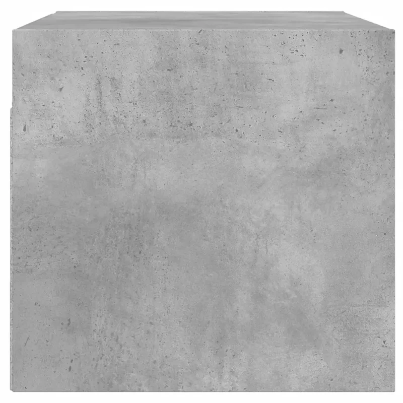 Lot de 2 armoires murales polyvalentes 68,5 x 37 x 35 cm espace rangement pratique design contemporain en bois gris béton 02_0049341
