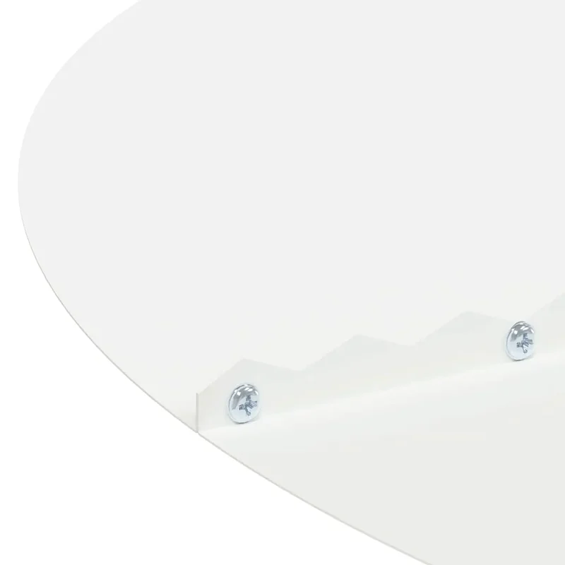 Lot de 5 anneaux d'arbre plats modernes extérieur 90 x 90 cm durables design chic en acier blanc 02_0052330