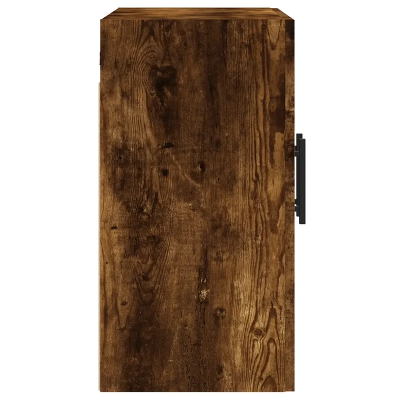 Armoire murale pratique rangement décoratif 60 x 31 x 60 cm en bois d'ingénierie chêne fumé 02_0048824