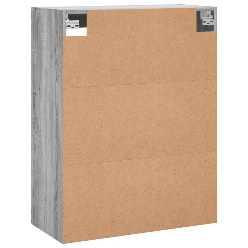 Armoire murale élégante rangement pratique 69,5 x 34 x 90 cm en bois d'ingénierie gris 02_0048634