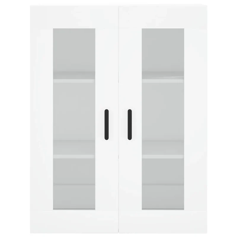 Armoire murale élégante style contemporain 69,5 x 34 x 90 cm espace de rangement pratique en bois blanc 02_0048630