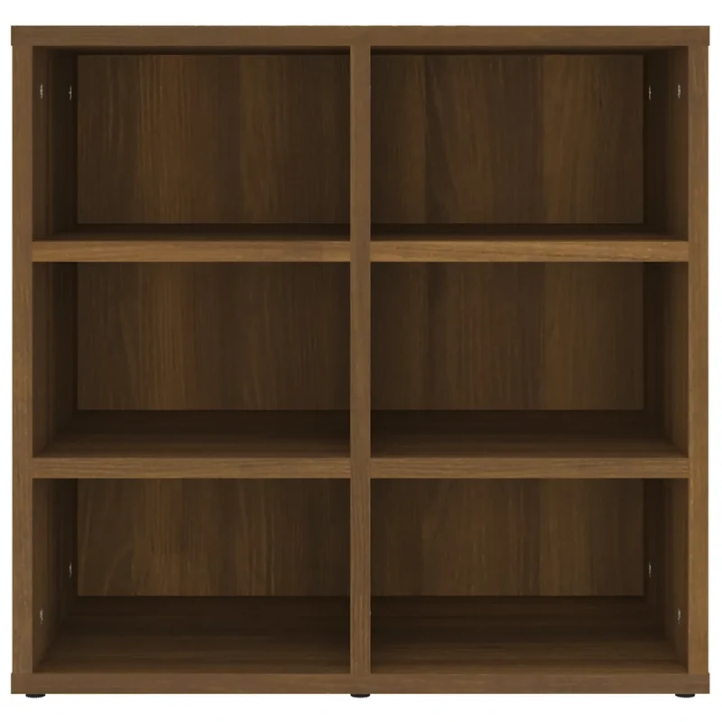 Lot de 2 armoires à chaussures murales design élégant avec 12 compartiments 52,5 x 30 x 50 cm en bois d'ingénierie marron 02_0048440