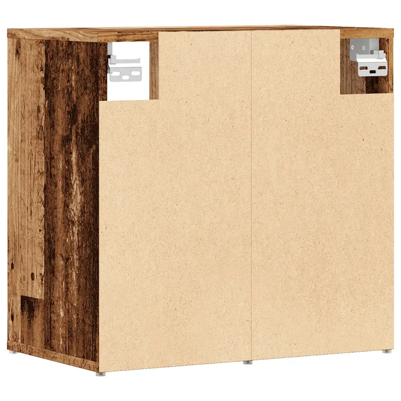 Armoire à chaussures vintage pratique rangement 52 x 30 x 50 cm en bois d'ingénierie vieux bois 02_0051012