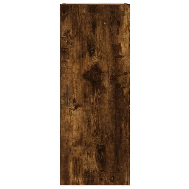 Armoire murale élégante pratique rangement 34,5 x 34 x 90 cm en bois d'ingénierie chêne fumé 02_0048672