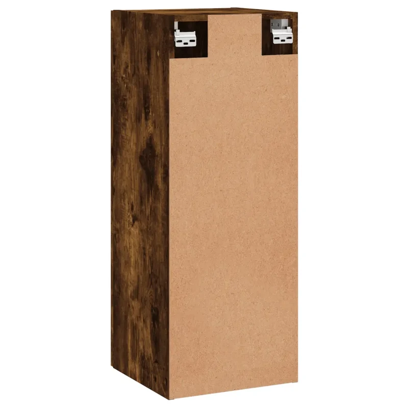 Armoire murale élégante pratique rangement 34,5 x 34 x 90 cm en bois d'ingénierie chêne fumé 02_0048672
