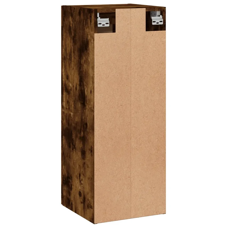 Armoire murale 34,5 x 34 x 90 cm grand espace de rangement design élégant moderne en bois d'ingénierie chêne fumé 02_0048955