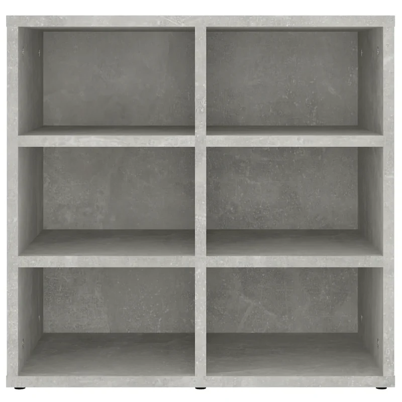 Lot de 2 armoires à chaussures pratiques design moderne rangement 52,5 x 30 x 50 cm en bois d'ingénierie gris béton 02_0047943