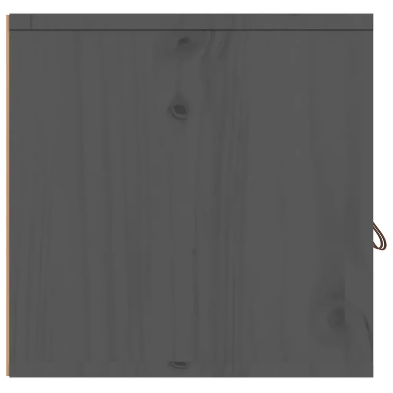 Lot de 2 armoires murales pratiques avec rangement 80 x 30 x 30 cm en bois de pin gris 02_0048387