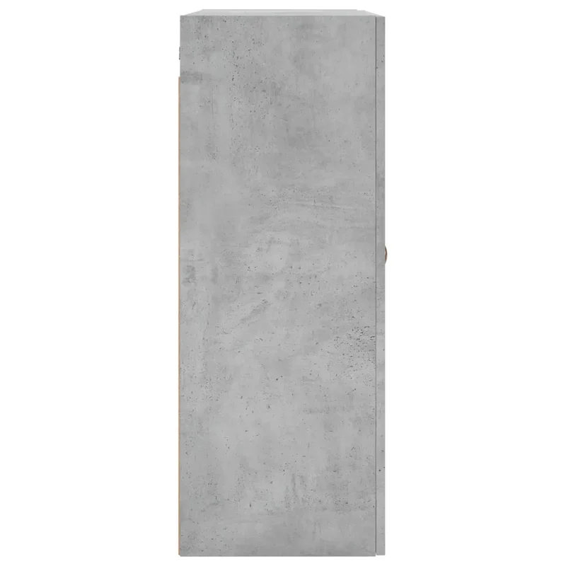 Lot de 2 armoires murales design pratique rangement 69,5 x 34 x 90 cm en bois d'ingénierie gris béton 02_0055345