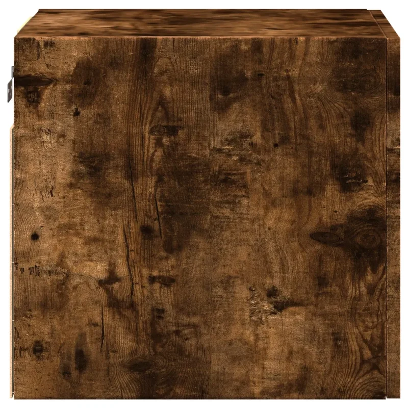 Armoire murale pratique gain de place salon chambre 40 x 42,5 x 40 cm en bois d'ingénierie chêne fumé 02_0049486