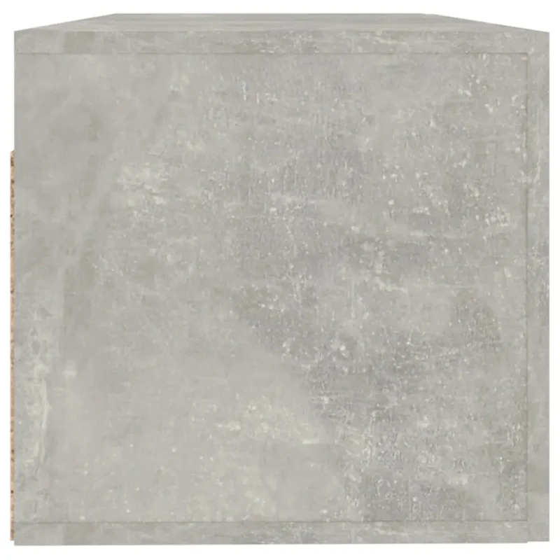 Armoire murale design élégante légère rangement 100 x 36,5 x 35 cm en bois d'ingénierie gris béton 02_0048058