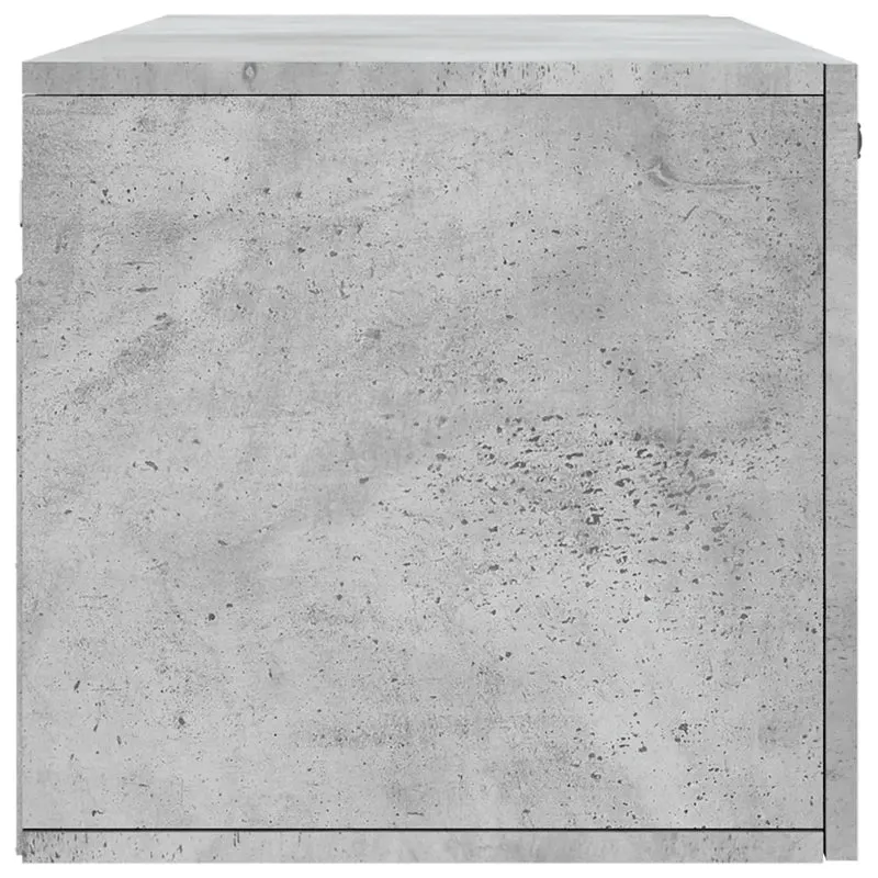 Armoire murale pratique moderne 100 x 36,5 x 35 cm rangement design en bois d'ingénierie gris béton 02_0048885