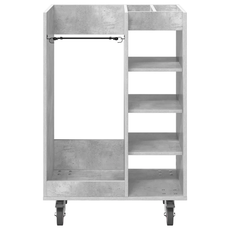 Armoire de golf moderne avec grande capacité de rangement 65 x 45 x 98 cm en bois gris béton 02_0055052